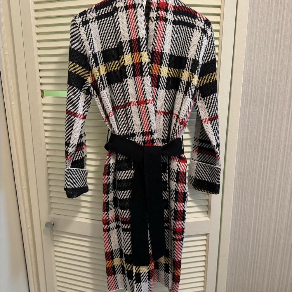 L'AGENCE Black and Red Cape Jacket